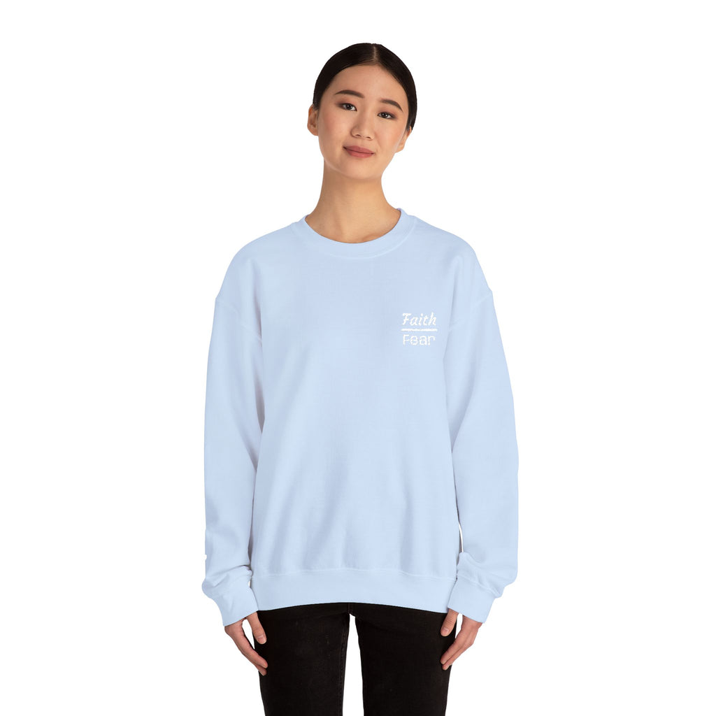 Faith Over Fear sweatshirt | small chest script logo