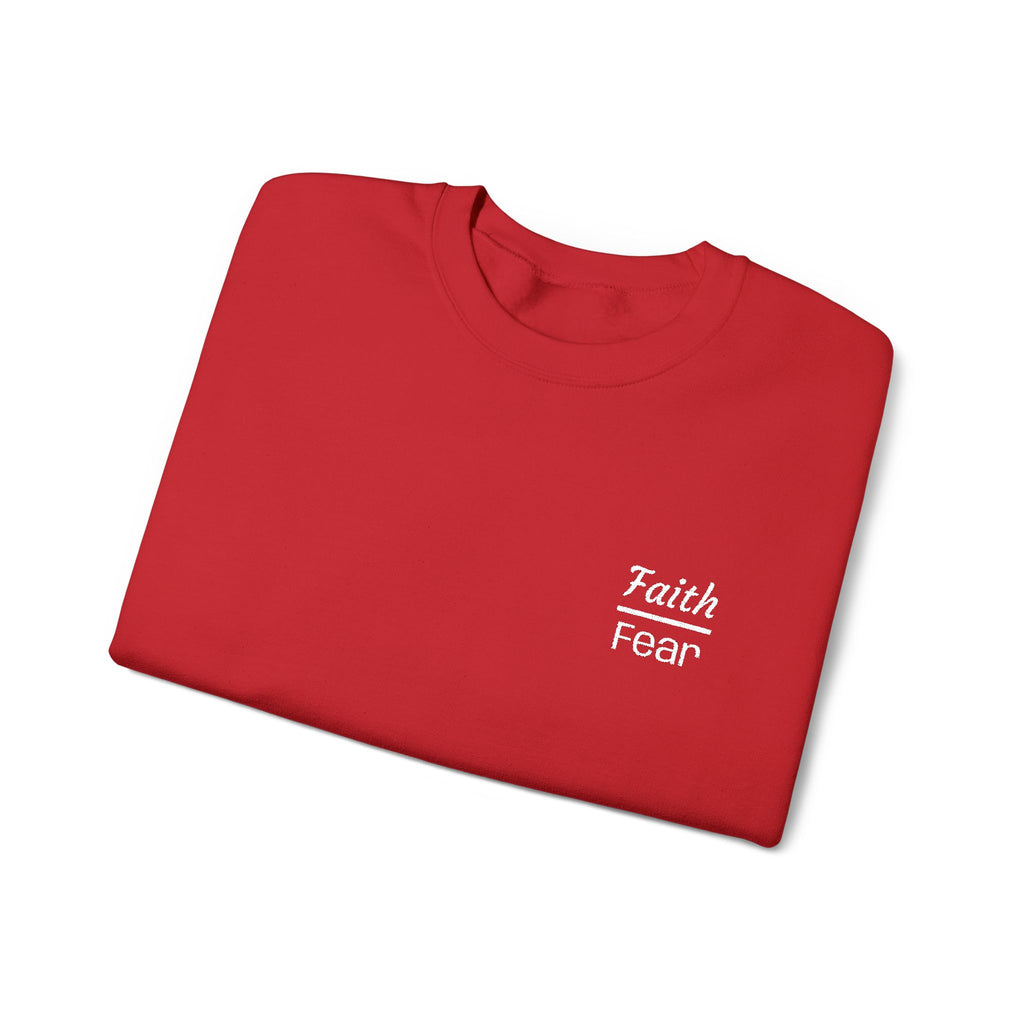 Faith Over Fear sweatshirt | small chest script logo