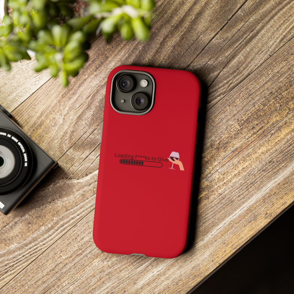 Loading F***s to Give, Tough Case | red phone case