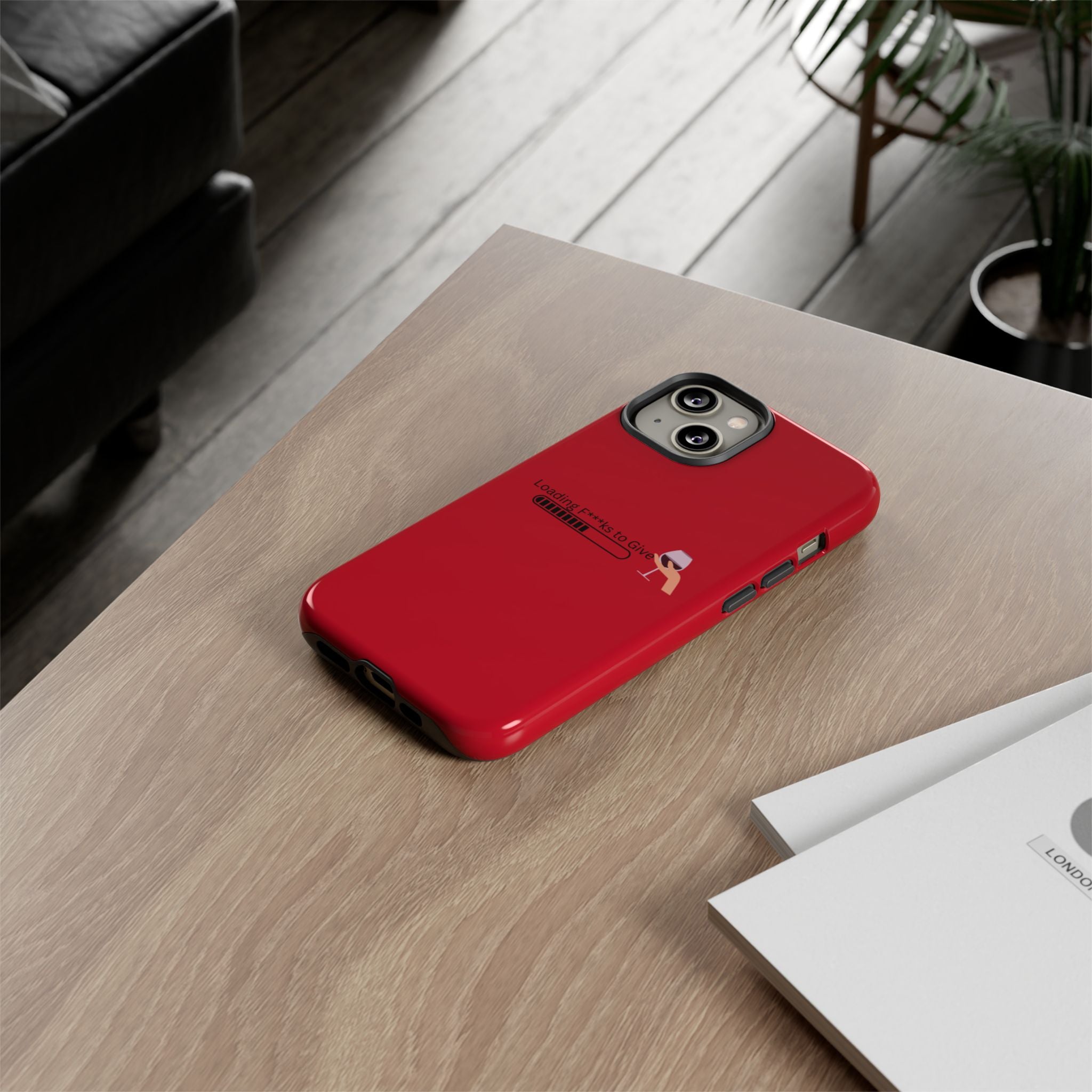 Loading F***s to Give, Tough Case | red phone case
