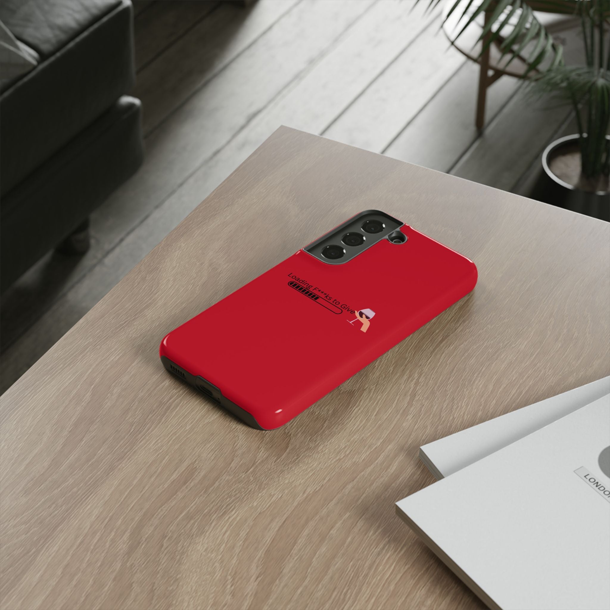 Loading F***s to Give, Tough Case | red phone case