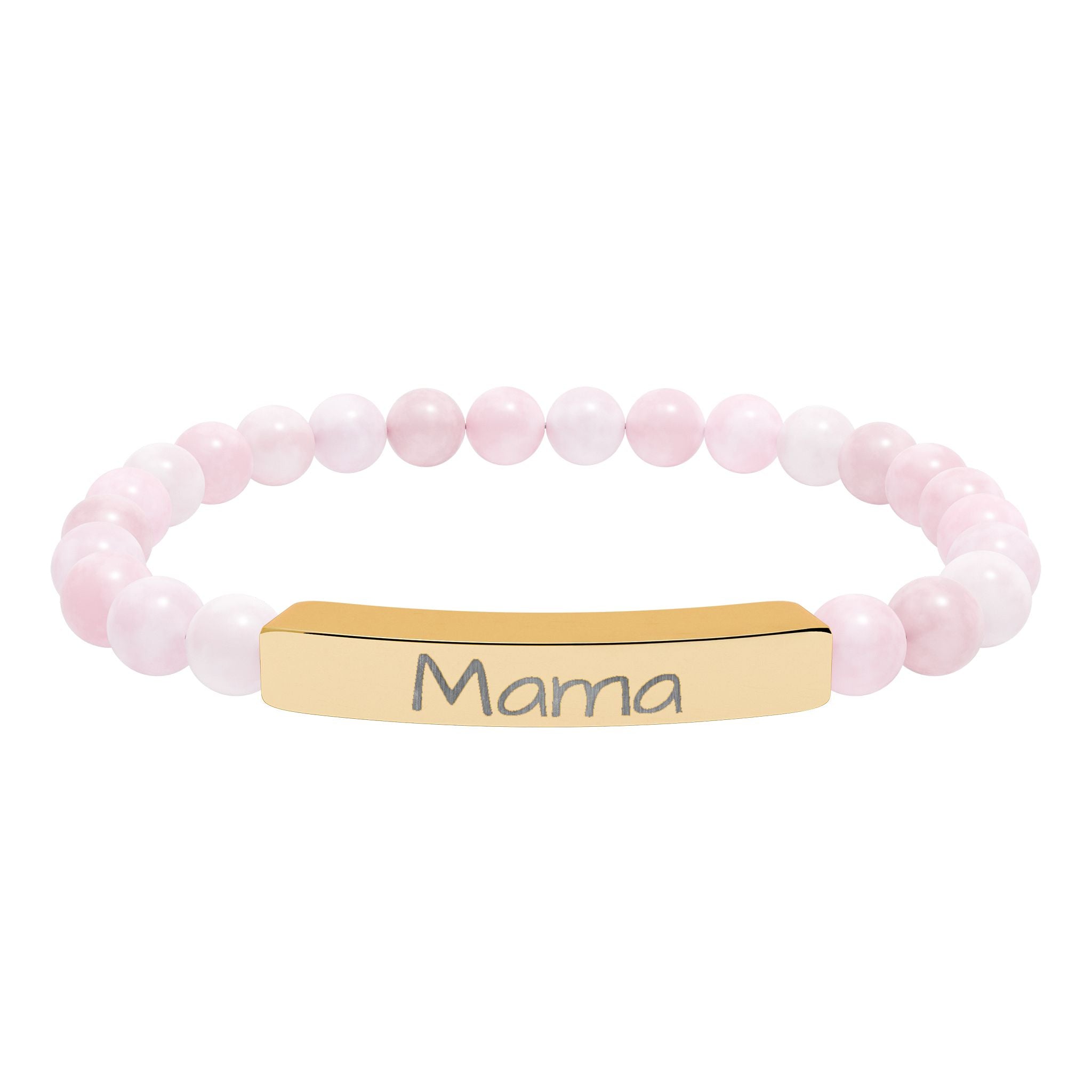 Engraved stone stretch bracelet | Personalize your own