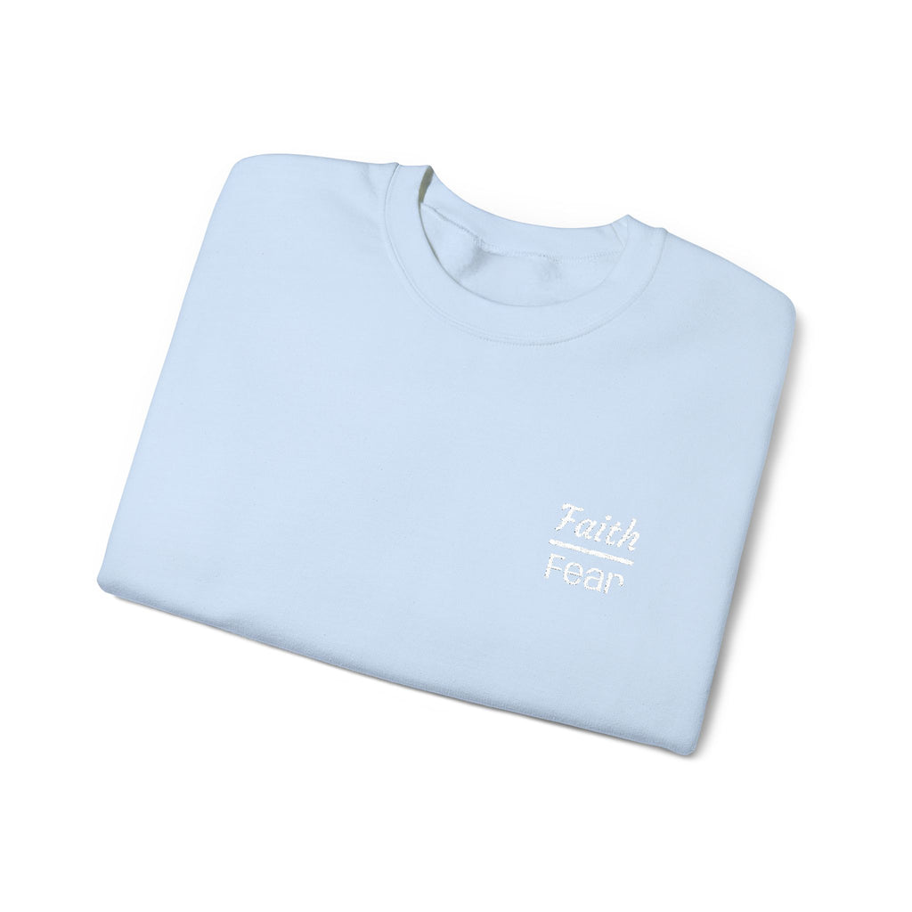 Faith Over Fear sweatshirt | small chest script logo
