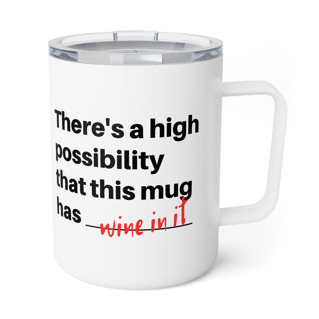 Wine Mom Mug Insulated Coffee Mug | 10oz, Working Mom Humor