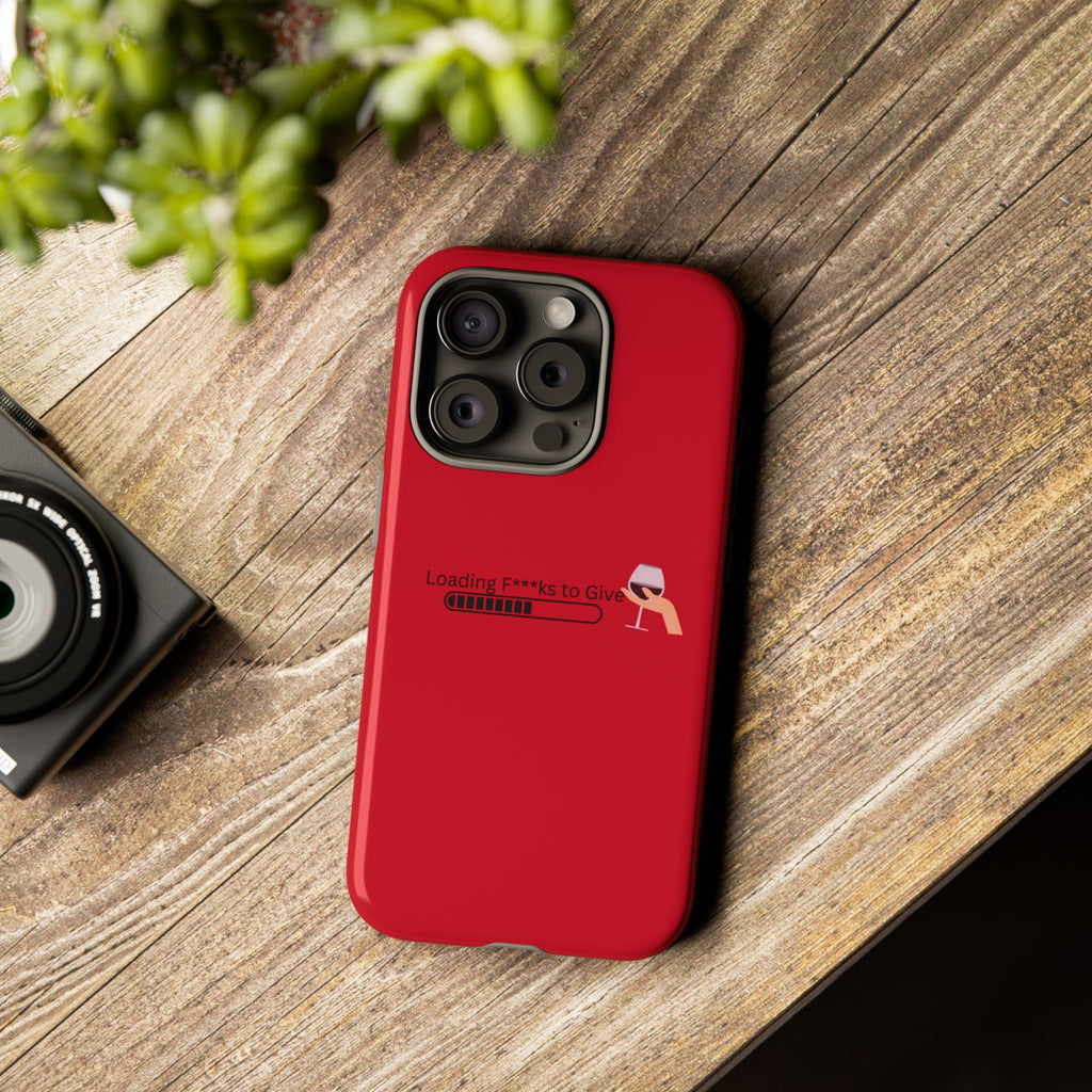 Loading F***s to Give, Tough Case | red phone case