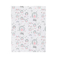 Baby Plush Blanket – Cute Hedgehog 'Hello Baby' Velveteen Throw (Nursery Shower Gift)