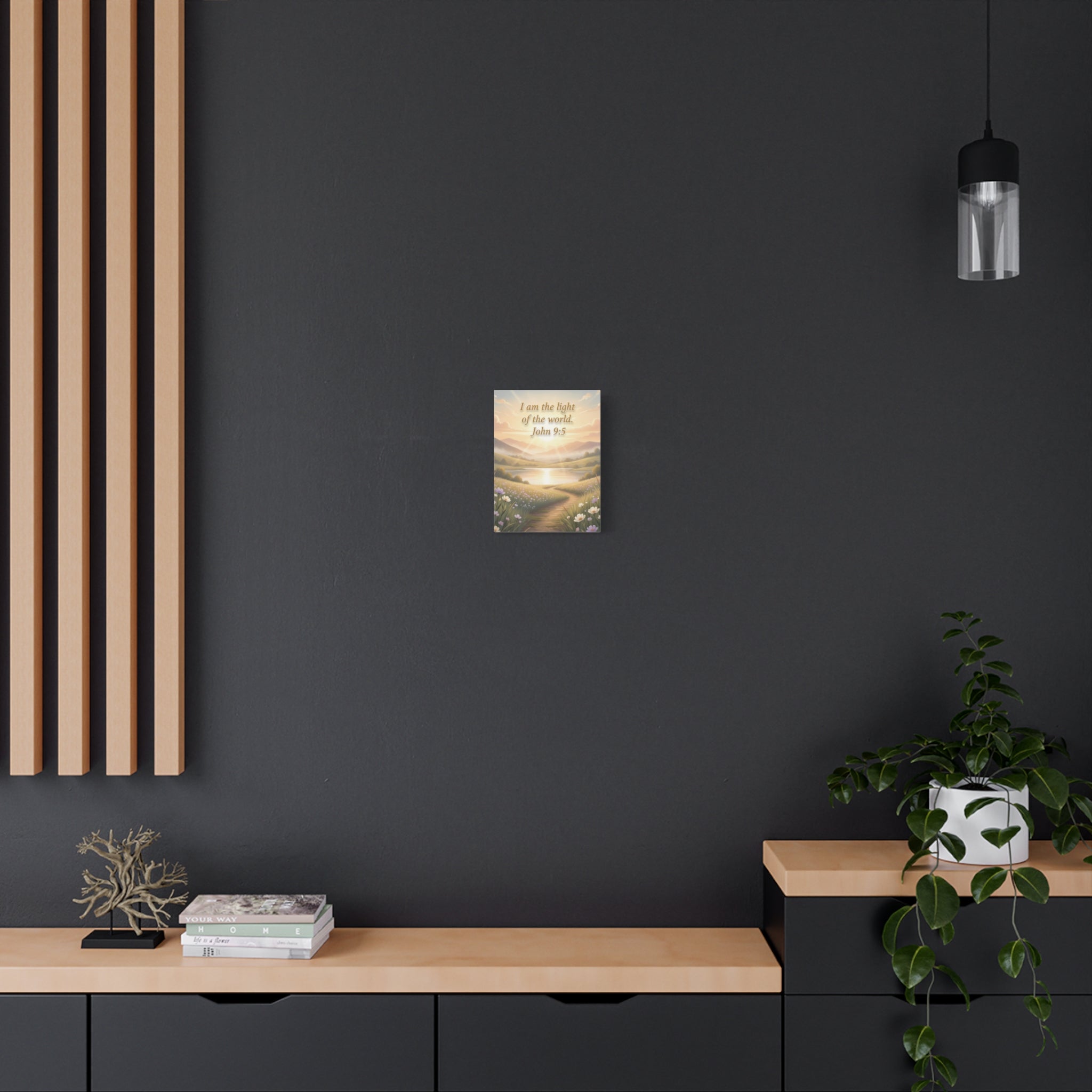 John 9:5 Sunrise Landscape Canva Wall Art