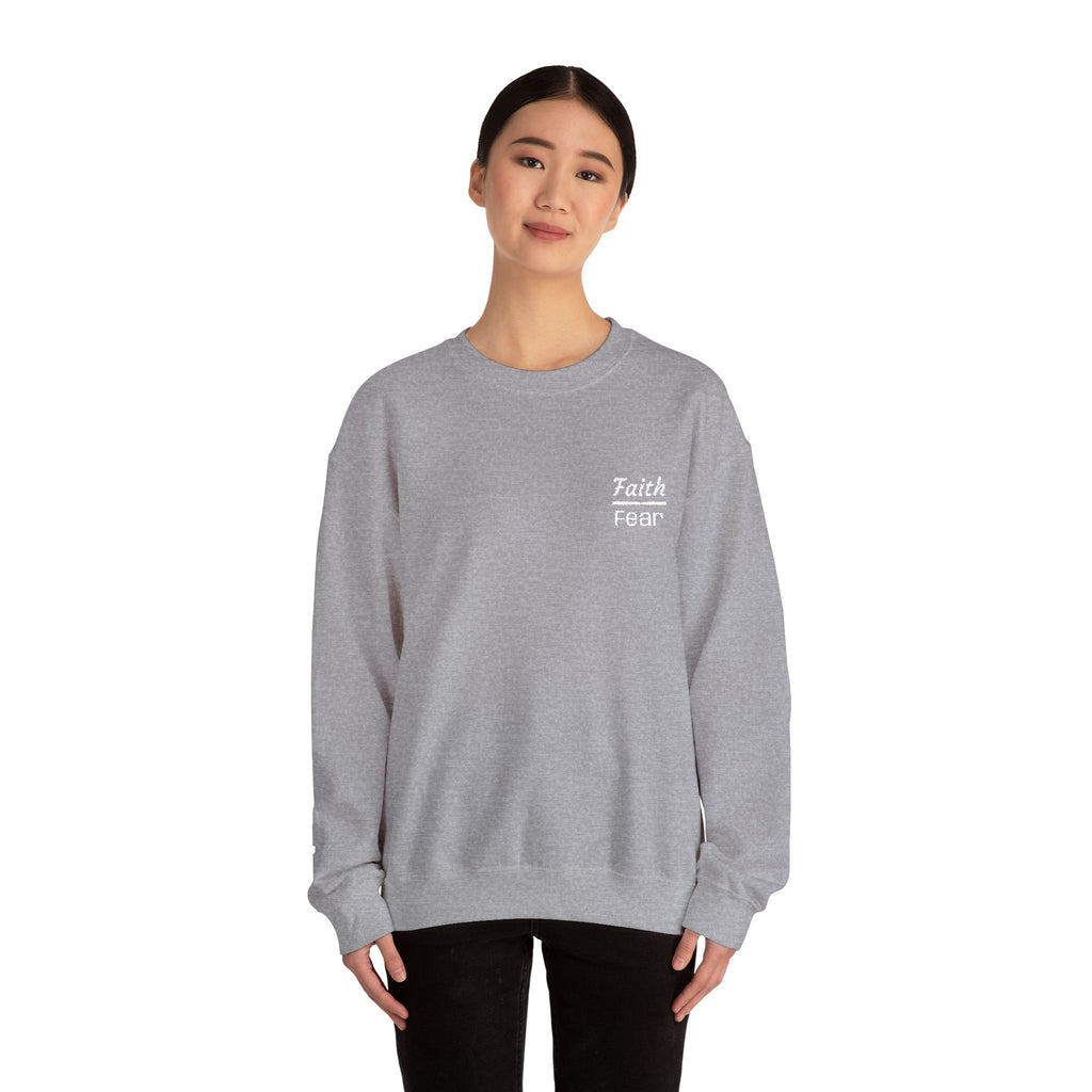 Faith Over Fear sweatshirt | small chest script logo