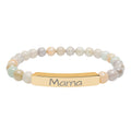 Engraved stone stretch bracelet | Personalize your own