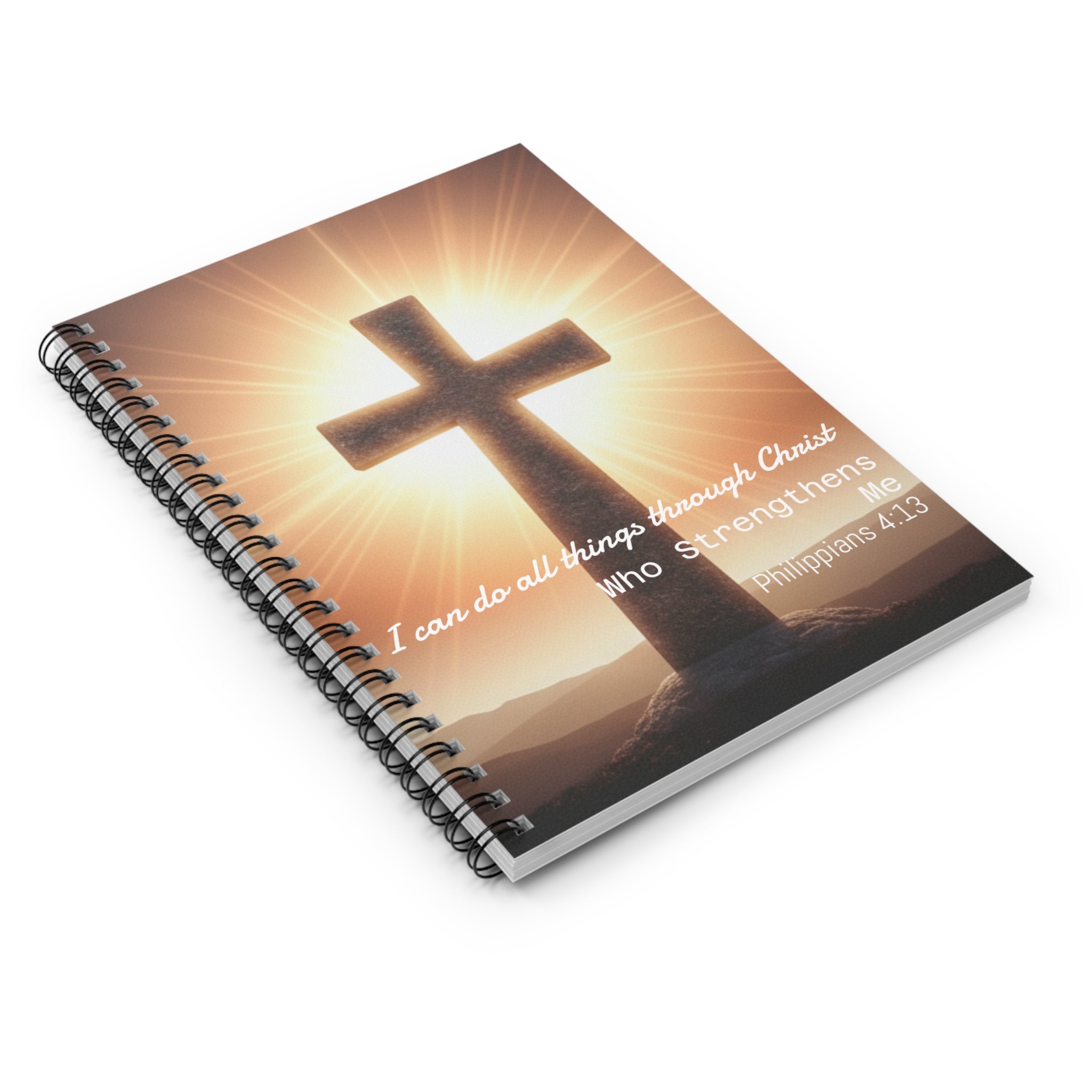 Christ Notebook Spiral Notebook | Christian Journal, Ruled Lined Note Pad
