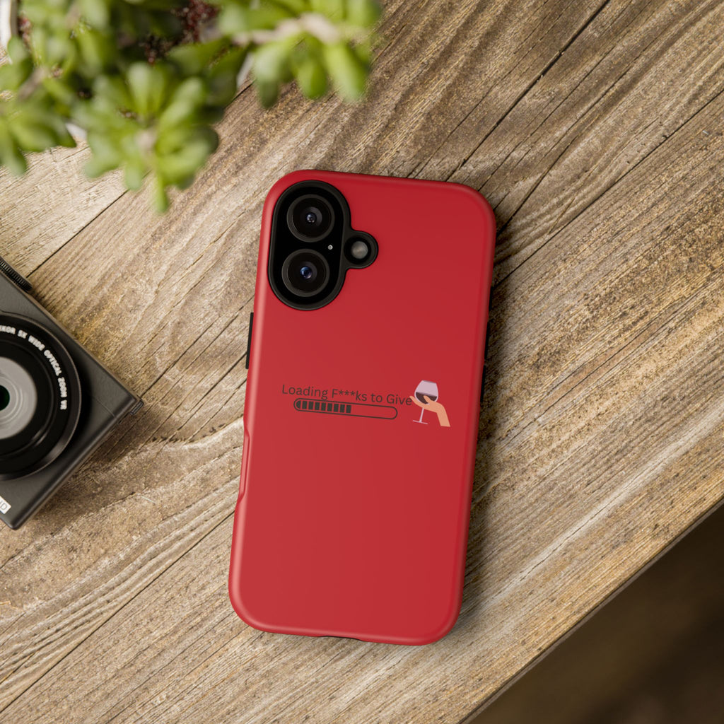 Loading F***s to Give, Tough Case | red phone case