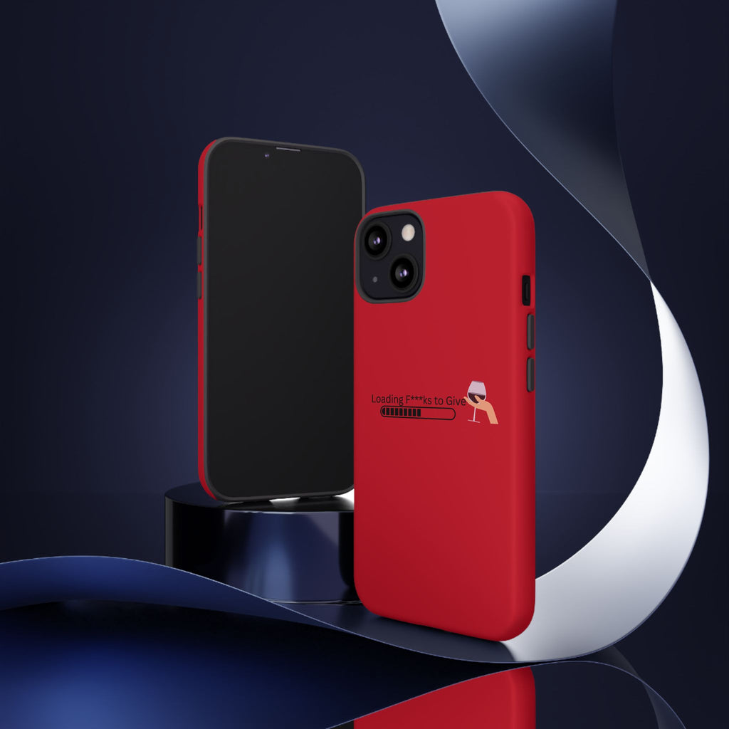 Loading F***s to Give, Tough Case | red phone case