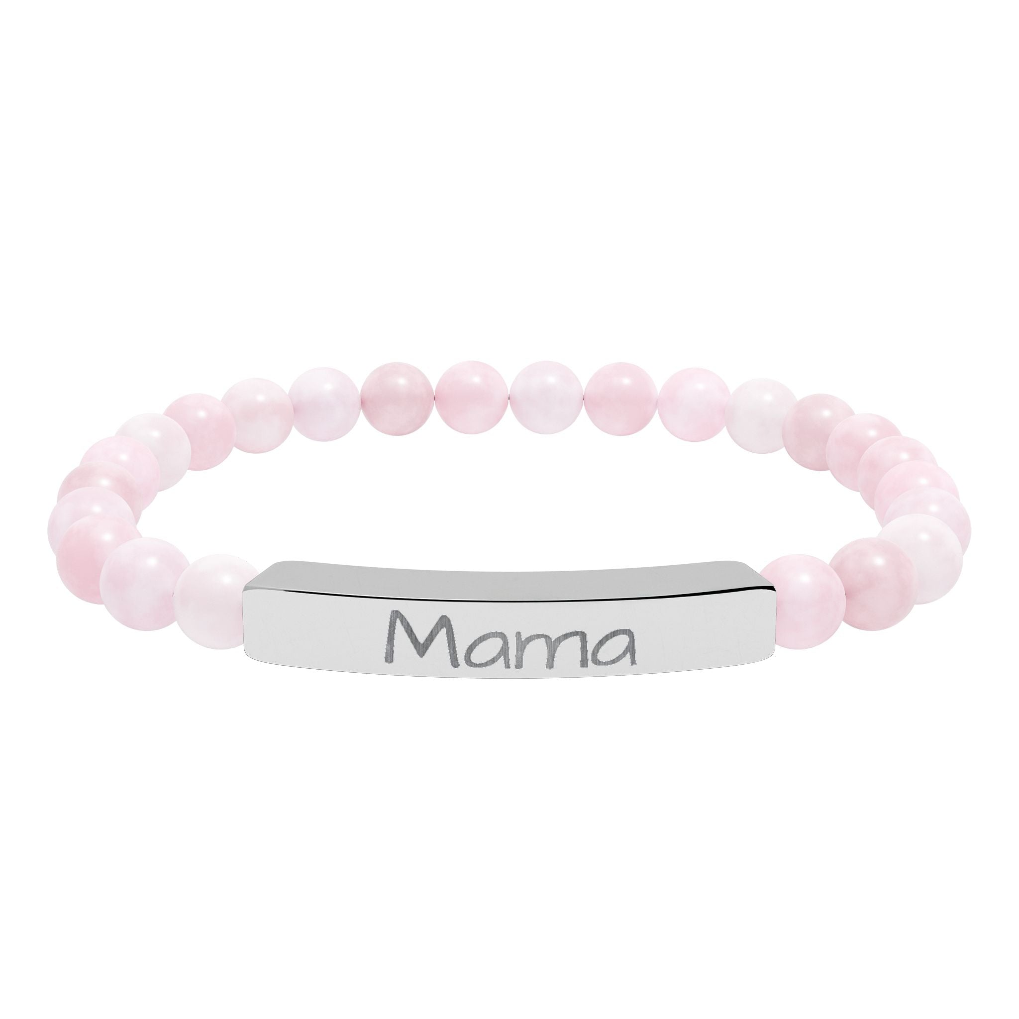 Engraved stone stretch bracelet | Personalize your own