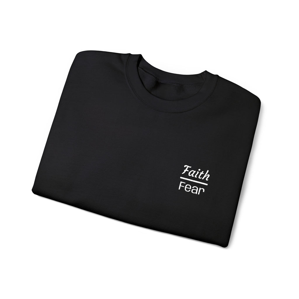 Faith Over Fear sweatshirt | small chest script logo