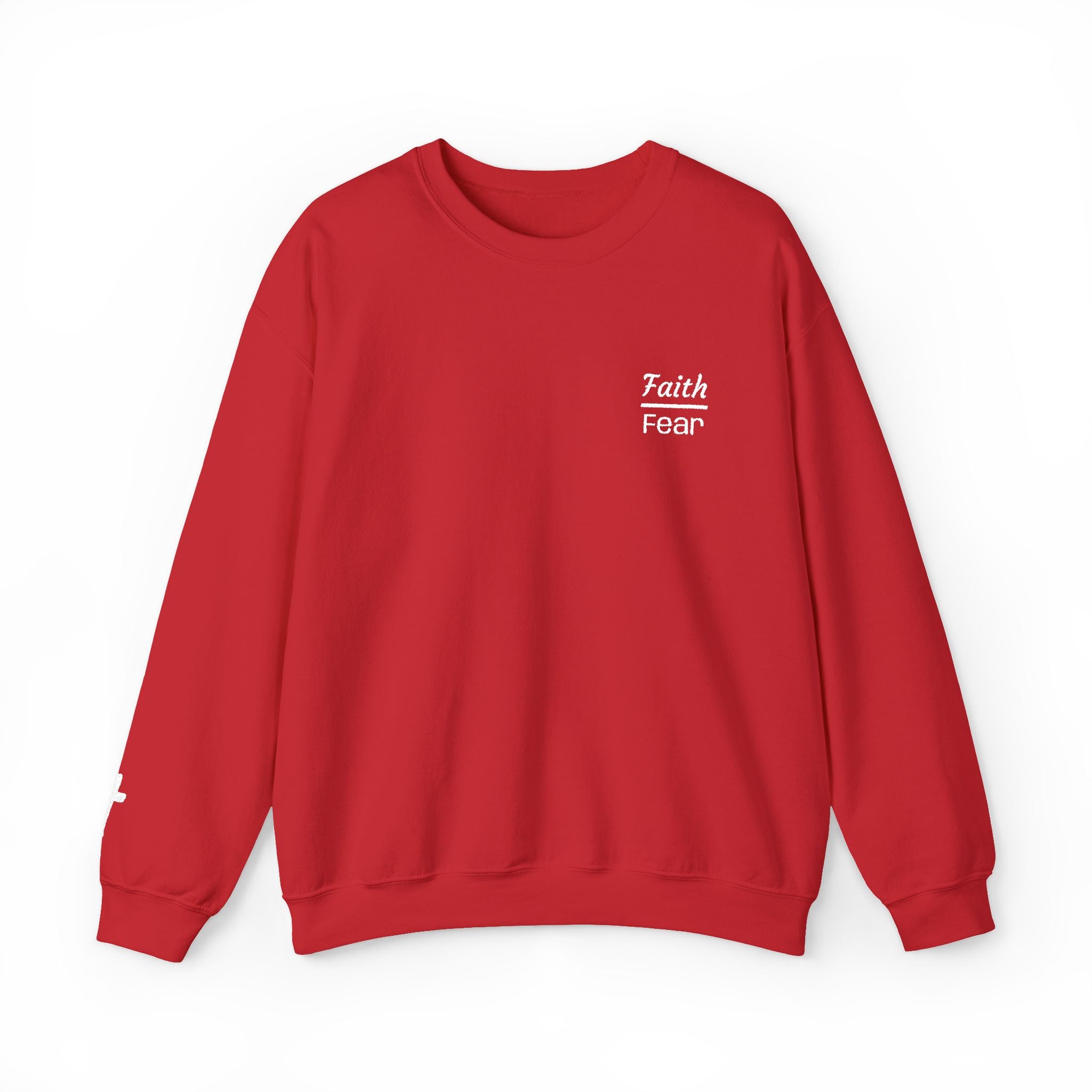 Faith Over Fear sweatshirt | small chest script logo