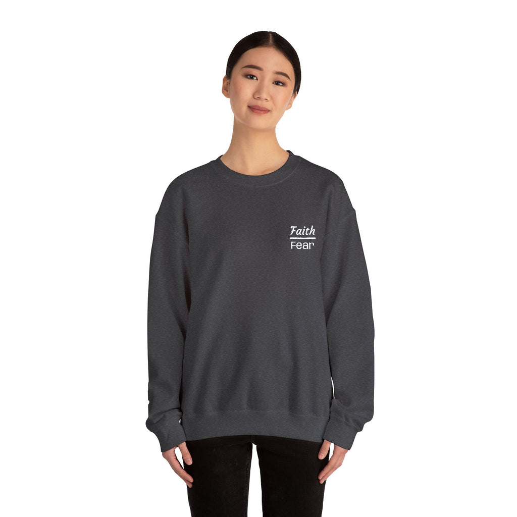 Faith Over Fear sweatshirt | small chest script logo