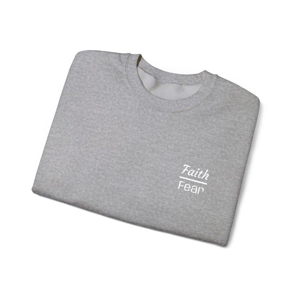 Faith Over Fear sweatshirt | small chest script logo