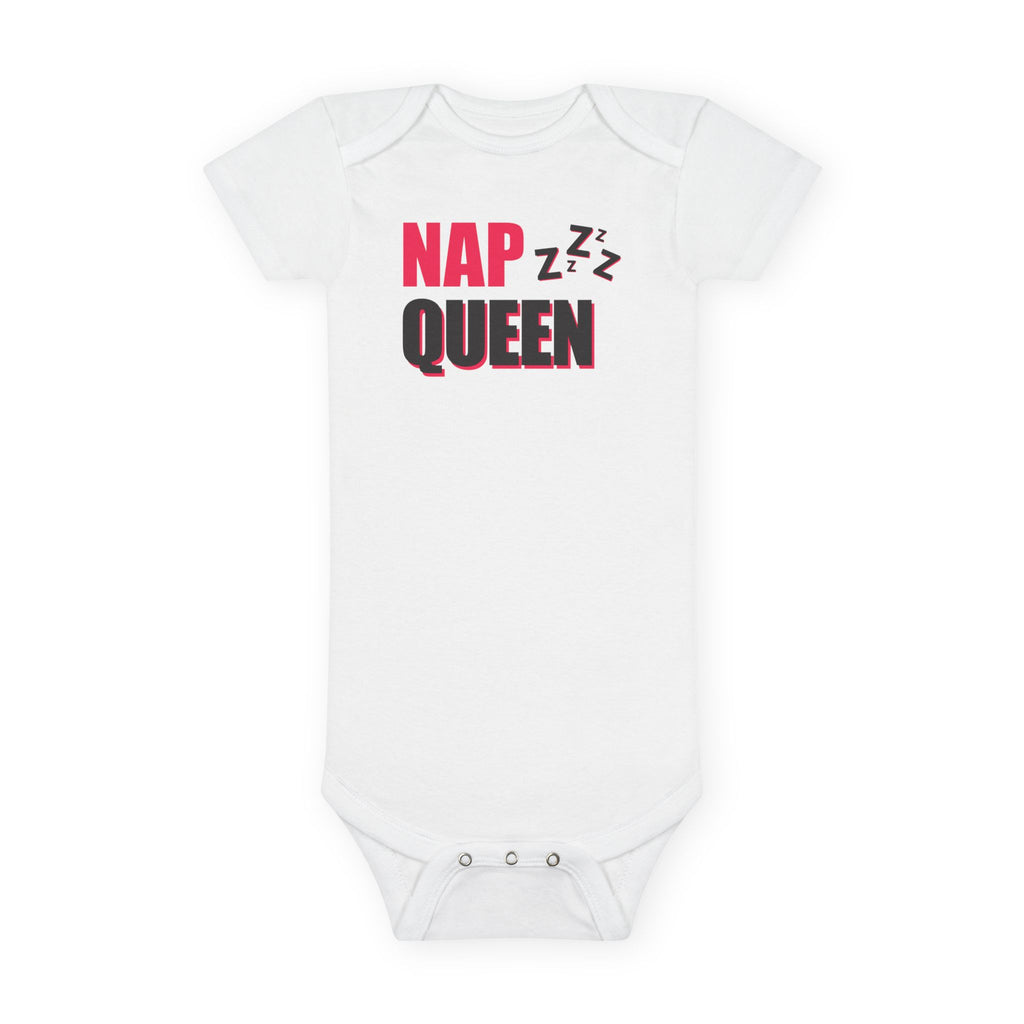 Nap Queen Baby Onesie - Organic Cotton Bodysuit